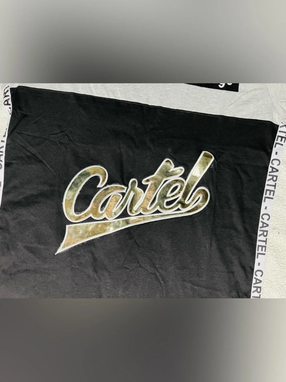 Focus NWT Cartel Savage Two-Tone Black & Gray Short Sleeve Tee - Picture 6 of 9